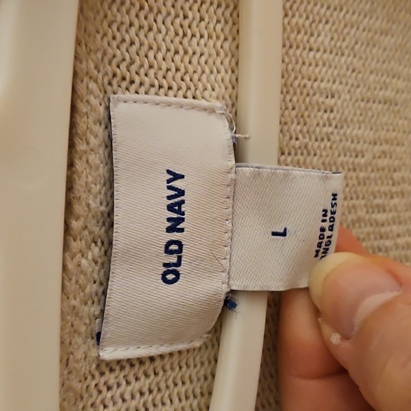 Old Navy Cream Beige Cardigan Sweater - Picture 3 of 10